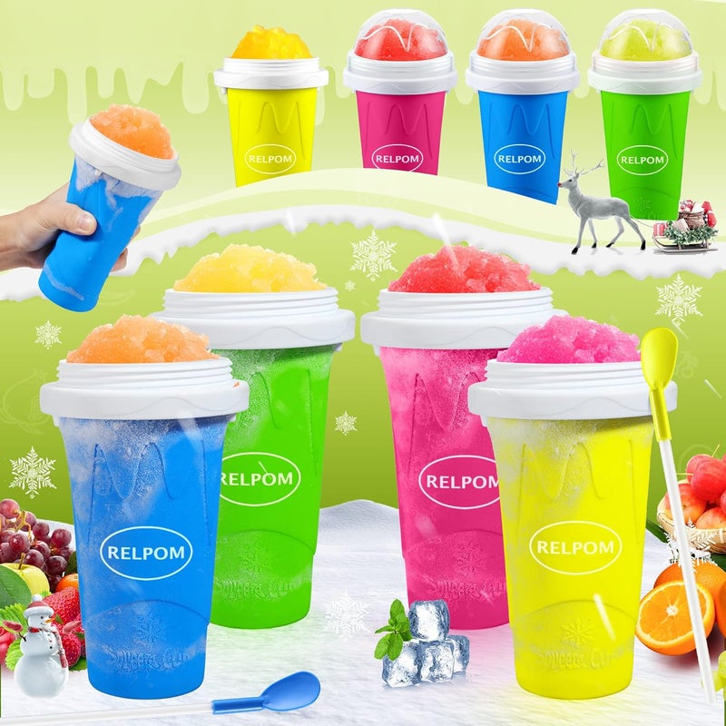 RELPOM Slushie Cup, Magic Frozen Slushy Maker Cups, Cool Stuff Things Gadgets, Stocking Stuffers White Elephant Gifts Party Favors, Christms Classroom Gifts and Prizes for Boys Girls Teens Students - Image 5